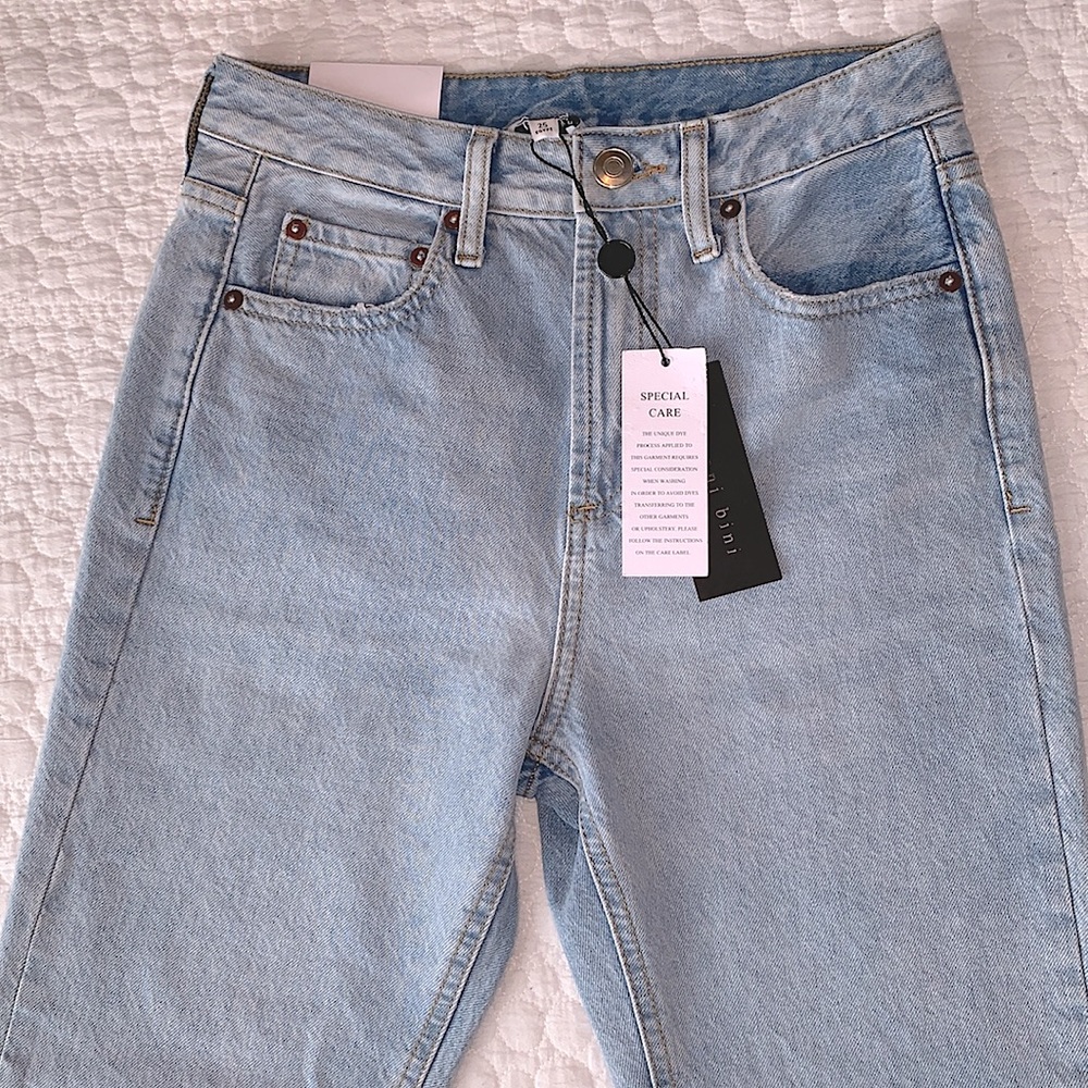 Gianni Bini High Rise Riley Straight Leg Jeans Size 25 - Picture 5 of 7